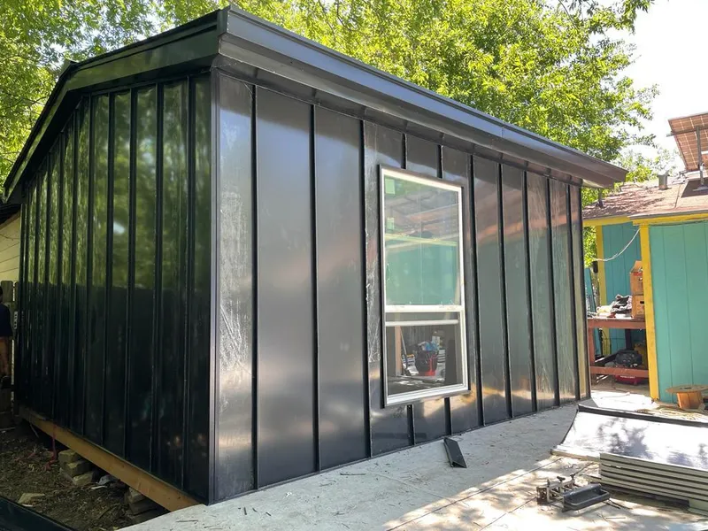 Black standing seam metal wall panels for Roof Inspection in Angola